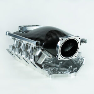 GM SMALL BLOCK CARBON INTAKE (DOUBLE INJECTOR)